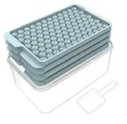Dzhjkio Mini Ice Cube Trays For Freezer 4 Pack Tiny Ice Cube Tray With Lid And B