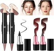 Eye Face Paint Makeup Stick, Double-ended Makeup Crayon, Vibrant Face Colour Stick, Smooth Blending Makeup Tool, Eye Contour Colour Stick, Festival Party Makeup Pen