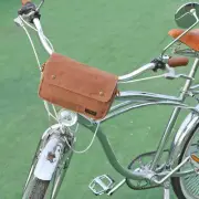 TOURBON Waxed Canvas Bicycle Frame Seat Tools Pouch Bike Handlebar Pannier Bag