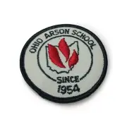 Vintage Ohio Arson School Fire Department Uniform Patch 3" Round