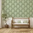 Hare & Tortoise Floral Wallpaper Flowers Belgravia Feature Wall 6655 Sage Green
