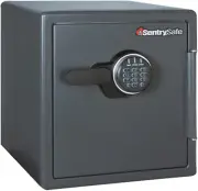 Black Fireproof Safe with Digital Push Button Keypad, Home Safe for Money, Docum