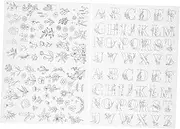 IWOWHERO 2Pcs Water Soluble Embroidery Stabilizer Patterns for Easy Removal for Sewing Quilting and Crafting Shirts Bags and Fabrics