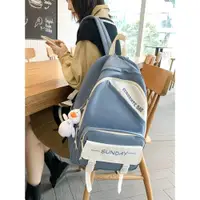 在飛比找ETMall東森購物網優惠-新款韓版時尚女小學高中雙肩包