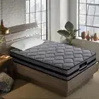 Single Size Pocket Spring Mattress Egg Shaped Foam Hypo Allergenic Medium Firm