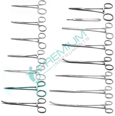 New Surgical Rankin Crile Pean Rochester Mosquito Mayo Hegar Kocher 15 Forceps