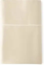 Whisper Organics, Bed Sheet - 100% Organic Cotton Flat Sheet - 300 Thread Count, Flat Sheet Only - GOTS Certified - Premium Quality Sheets, Dune Color (Queen)
