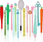 Chuangdi 15 Pieces Cute Cartoon Gel Ink Pens Assorted Style Writing Pens for Home Office School Party Kids Gift, 15 Styles