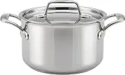 Breville Thermal Pro Clad 4 Quart Covered Saucepot, Medium, Stainless Steel