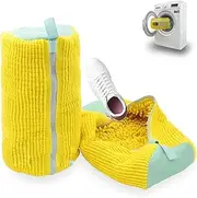Shoe Cleaning Bag, 2Pcs Shoe Washing Bag, Laundry Shoe Bag with Zipper, Reusable Shoe Bag for Washing Machine, Shoe Washing Machine Bag, Shoes Laundry Bag for Sneaker,Trainers, Tennis Shoes