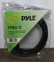 Pyle PPMJL15 Professional Microphone Cable 15ft 1/2" Phono Cable To XLR Female