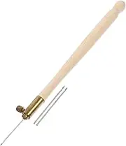 Angoily French Crochet Needle Kit with Wooden Hooks Beading Tools for Embroidery Versatile Crafting for DIY Needlework and Applique Projects
