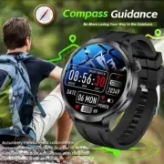 New Sports Smart Watches Men Call Watch 1.85 AMOLED Screen GPS Compass Altimeter