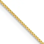 24 Inch 10K .7mm Box Chain