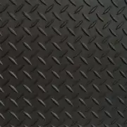 Diamond Deck Garage Floor Mats Textured Vinyl Waterproof Diamond Plate Black