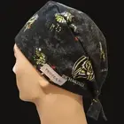 Richmond Tigers Tie Back Scrub Hat, Doctors, Nurses Scrub Cap, Cotton Made Aust