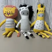 Target Plush Fabric Lot Set Lion Zebra Giraffe Stitch 2020 Home Decor Children