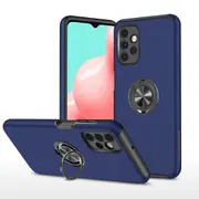 Samsung Galaxy A32 5G Compatible Case Cover With Shockproof And Magnetic Ring Holder - Navy