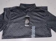 GREG NORMAN Golf WICKING UPF Sun Protection POLO sz Small BLACK