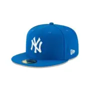 New Era 59Fifty New York Yankees Basic Men's Fitted Hat Blue-White 11591129