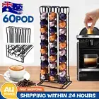 60 Pods Coffee Pod Holder For Nespresso Capsule Dispenser Storage Rack Stand AU