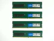 Crucial 64GB (16GBx4) PC4-21300 (DDR4-2666) Memory 4x CT16G4DFD8266 Desktop RAM