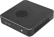 Mini ITX Computer Case,PC Computer Case Aluminium for PC Desktop Computer Casing Ultra Compact Mini HTPC Case,Horizontal Wall Mounted Placement