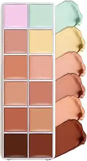 Correcting Concealer Palette,Face Contour Color Corrector Makeup Palette Cream | Creamy Full Coverage Concealing Makeup for Family Girls Friends Teens Coworkers