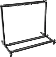 Guitar Stand Multiple Guitar Rack Holder Stand Electric Acoustic Bass Rack Foldable Universal Fits All Guitars for Guitar Training Room Guitar Store