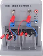 Electrolyte Conductivity Tester Electrolyte Solution Detector Conductivity Analyzer with 6pcs Wire Clamps for Chemistry Experiment Teaching