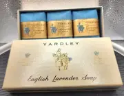 Yardley English Lavender Soap 3 bars in original box London England- see photos