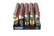 50x BIC Maxi Bob Marley Lighters Various Colour Box J26