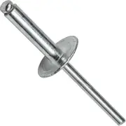 Large Flange Pop Rivets 5/32" x 1/2" Aluminum Dome Head (5-8) Blind Qty 100