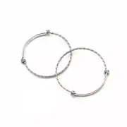 Stainless Steel Adjustable Bangle - 58mm - 1 Bangle - N678