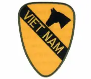 1st First Cavalry Vietnam US Army 3 Inch Hat Patch H1075 F1D18E
