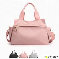 在飛比找momo購物網優惠-【Rosse Bags】韓版休閒簡約牛津布手提包(現+預 黑