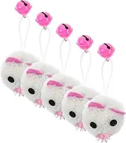 BELLIFFY 5Pcs Plush Cat Mouse Interactive Teasing Playthings for Indoor Cats Stimulate Hunting Instincts Soft and Engaging Design for Active Play
