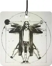Vitruvian Dude Car Air Freshener (Funny/Fun Xmas Christmas Stocking Filler/Secret Santa/Novelty Scented Gift)
