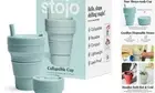 Collapsible Travel Cup With Straw - 16oz / 470ml - 16 Ounce Aquamarine