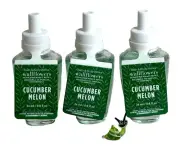 Bath & Body Works Cucumber Melon Wallflowers Fragrance Bulbs x 3