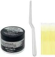 Distress Snowfall Bundle - Distress Snowfall Grit Paste with Palette Knife...