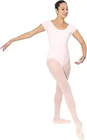 [Danzcue] Adult Cotton Short Sleeve Ballet Cut Leotard