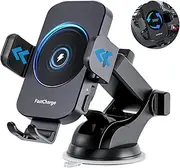 Wireless Car Charger, Fast Charging 15W Auto Clamping Car Charger Phone Holder Phone Mount for iPhone15 14 13 12 11 Pro Max Xs, Samsung Galaxy S23 Ultra S22 S21 S20 S10+ Note 9, etc