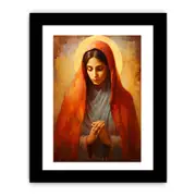 Virgin Mary Pain Art Framed print