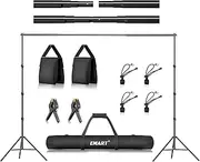 EMART Photo Backdrop Stand Kit 8.5x10ft/2.6x3m Adjustable Photography Background Support System for Video Studio, Party Decoration, Back Drop Holder Frame