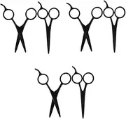 6 Pcs Portable Grooming Scissors for Men Precision Eyebrow Shapers Facial Hair Trimmers Travel-friendly Design