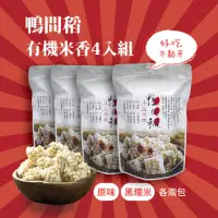 在飛比找momo購物網優惠-【鴨間稻】手工米香4入組(原味2包+黑糯米2包)