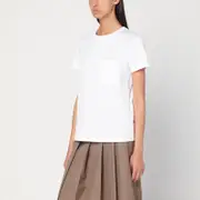 [Max Mara] White T-shirt in cotton S White