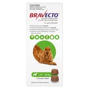 Bravecto Medium Green Dog 500Mg >10-20Kg (2Pk)