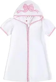 [Nicoxijia] Toddler Baby Swim Cover Up Zipper Hoodie Terry Cloth Swimsuit Coverup Wraps Kids Pool Beach Cover Ups Bathing Suit